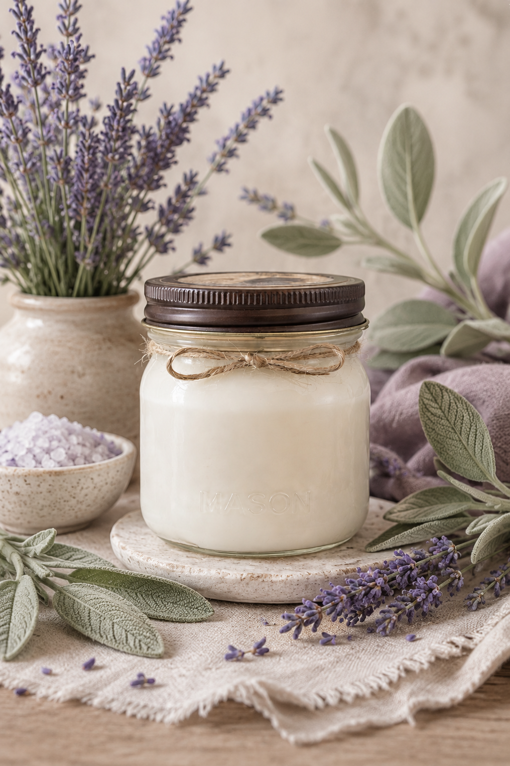 Lavender & Sage 8 oz Soy Candle