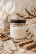 White Orris & Sandalwood 8oz Soy Candle