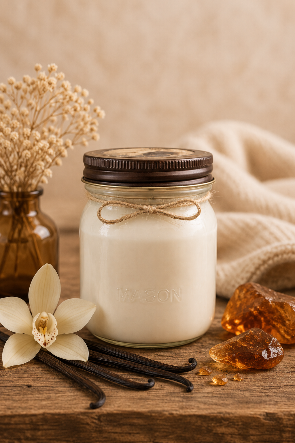 Ambered Vanille 8 oz Soy Candle