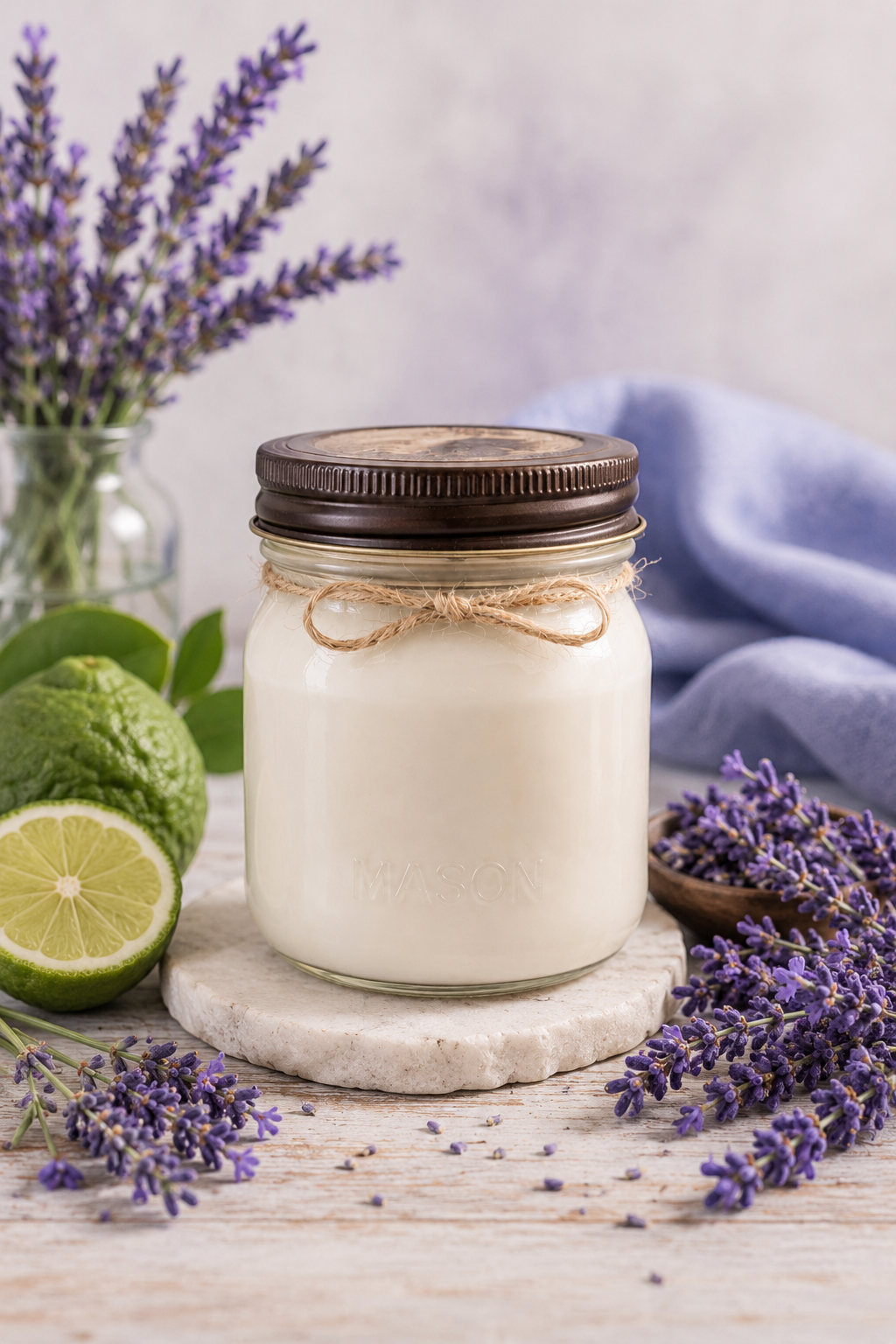 Blue Lavender & Bergamot 8 oz Soy Candle