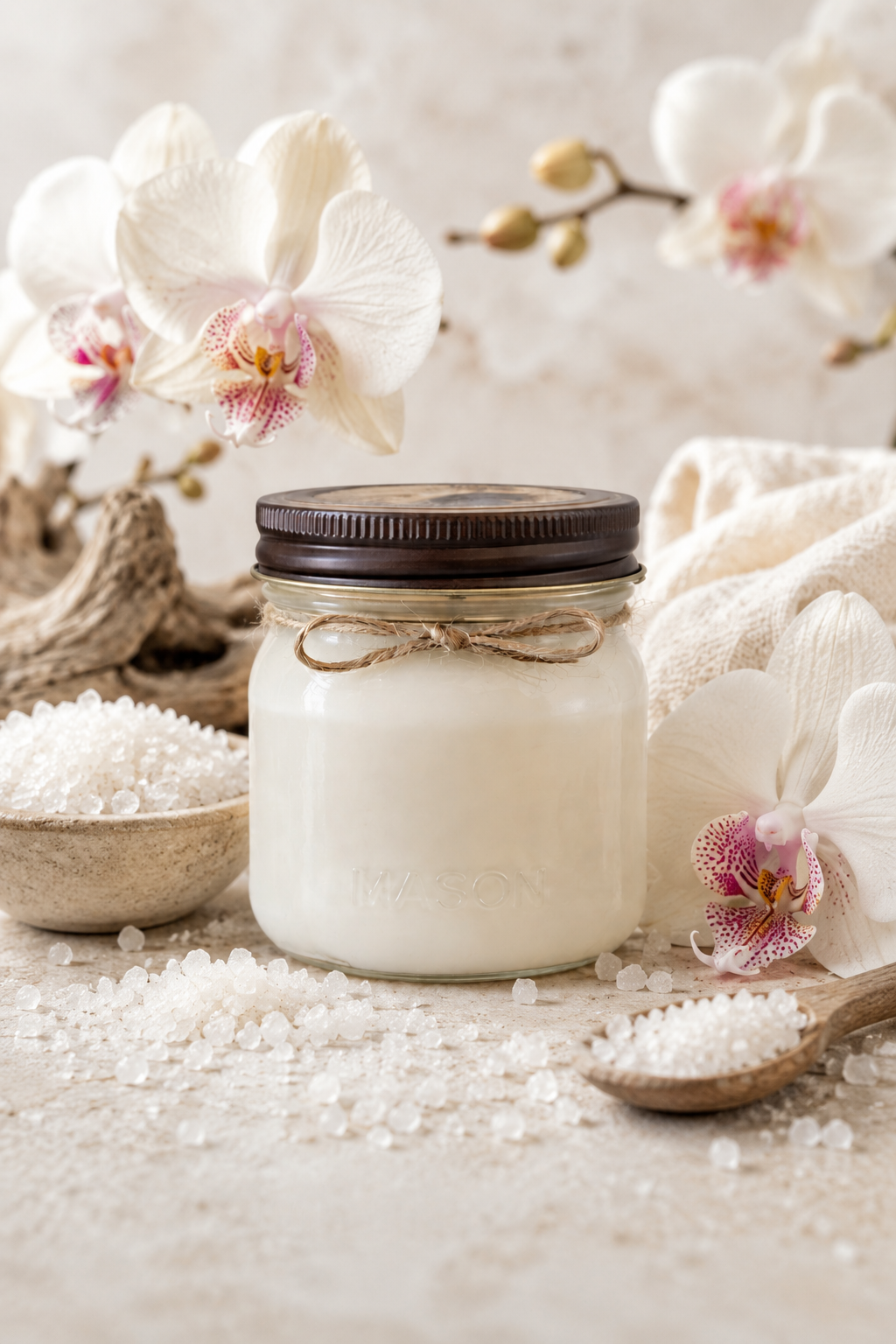 Sea Salt & Orchid 8 oz Soy Candle