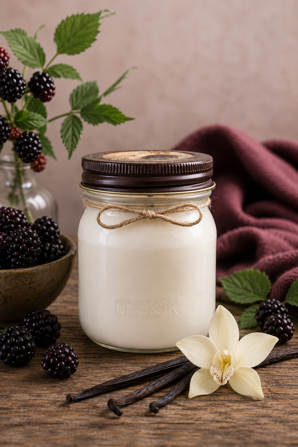 Black Raspberry Vanilla 8 oz Soy Candle